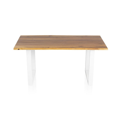 Eettafel massief acaciahout 180x90x75 cm