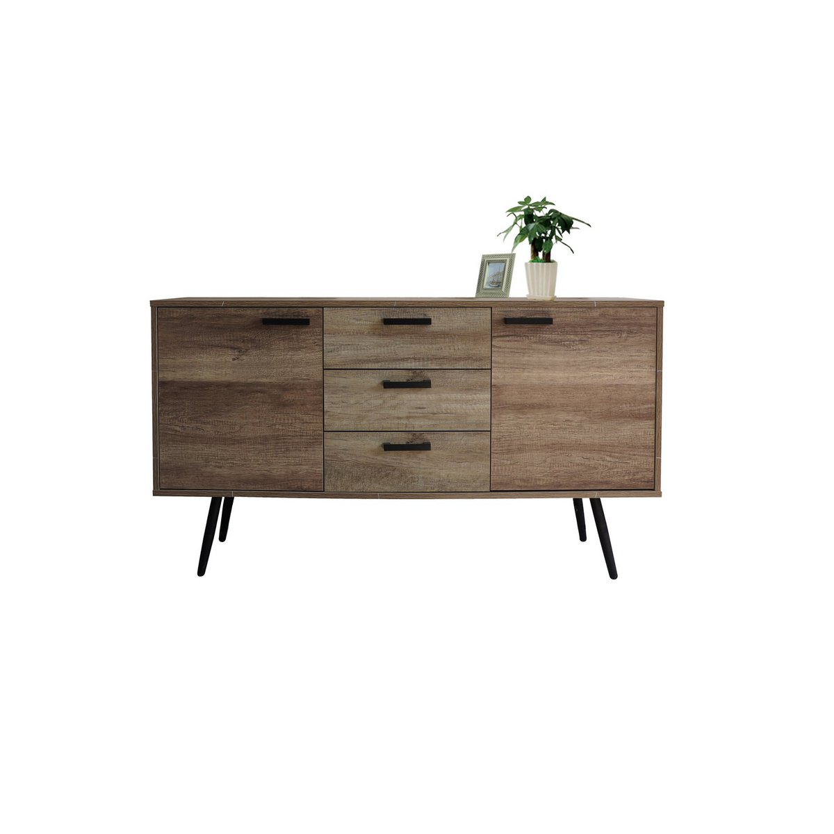 Dressoir lichte noordse stijl met 2 deuren en 3 lades