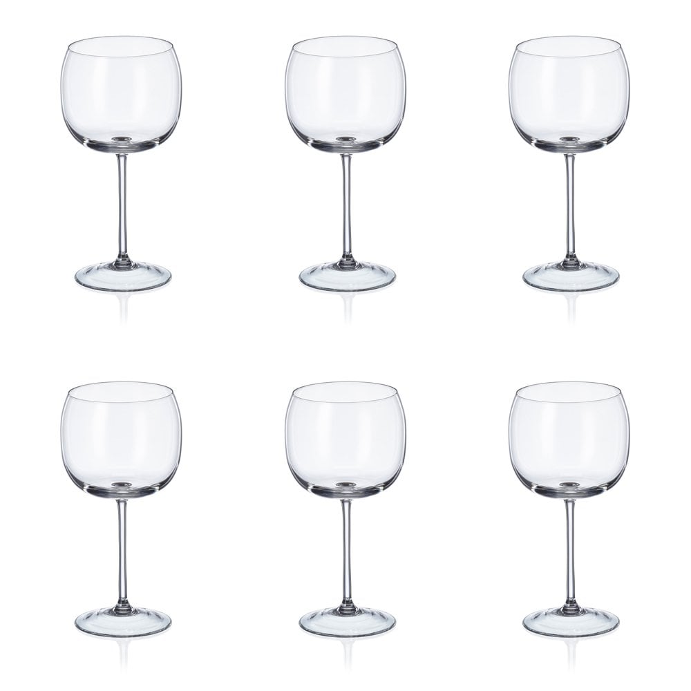 Wijnglazen 490 ml set van 6 transparant