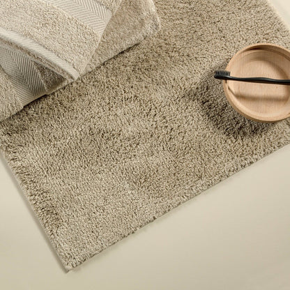Badmat 60x90 cm katoen beige anti-slip