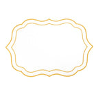White and gold plate