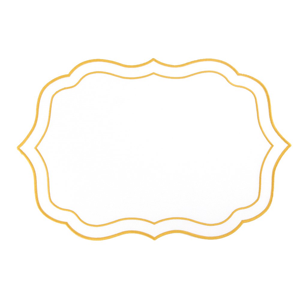 White and gold plate