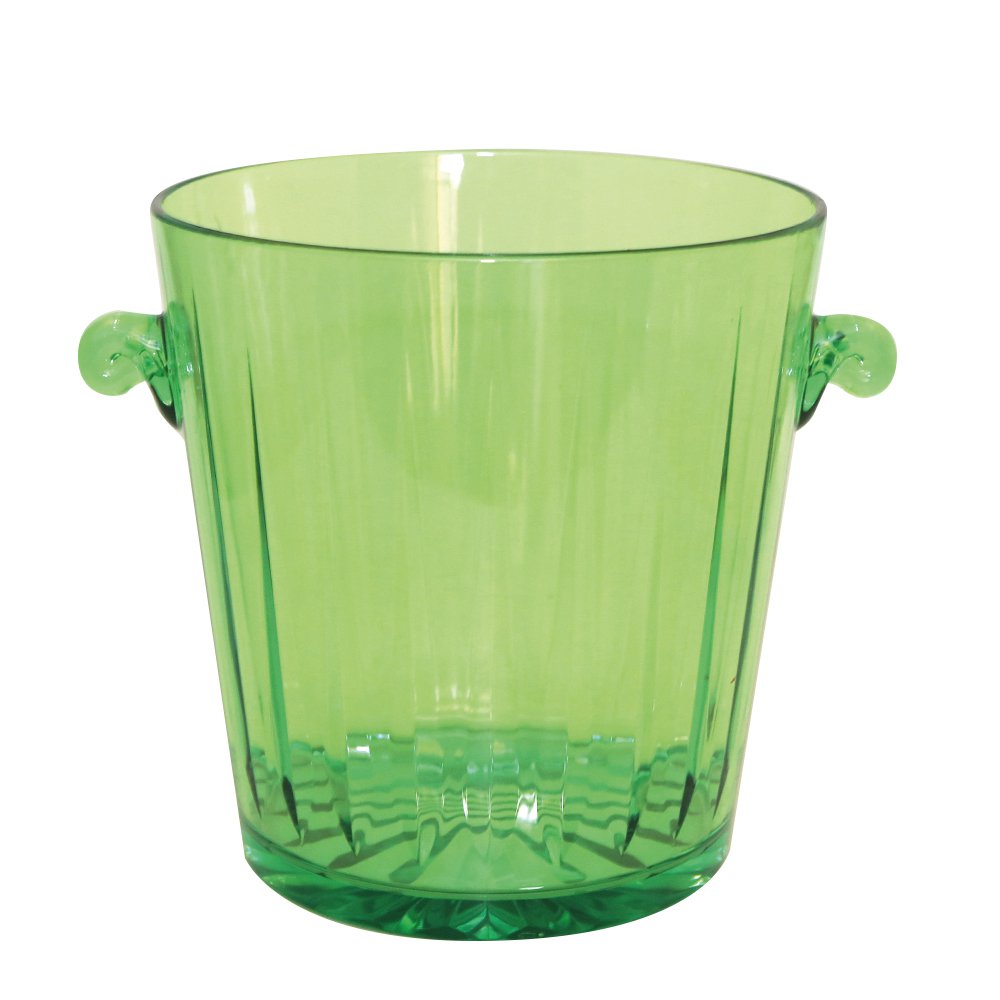 Green champagne bucket 20.3x20.3x21.2cm