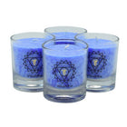 Chakra kaars Visuddha set van 4 lichtblauw ca. 6 cm