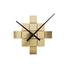 Wall clock DIY Cubic Metallic