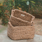 Opbergmand waterhyacint 38x26x23 cm