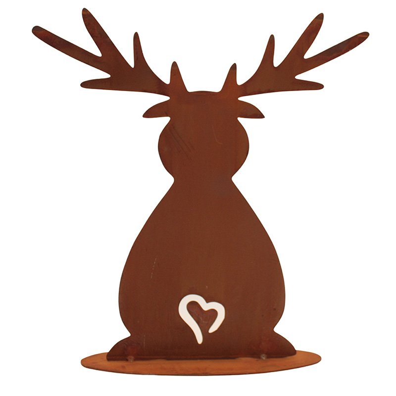 Roest rendierdecoratie 6,5 cm