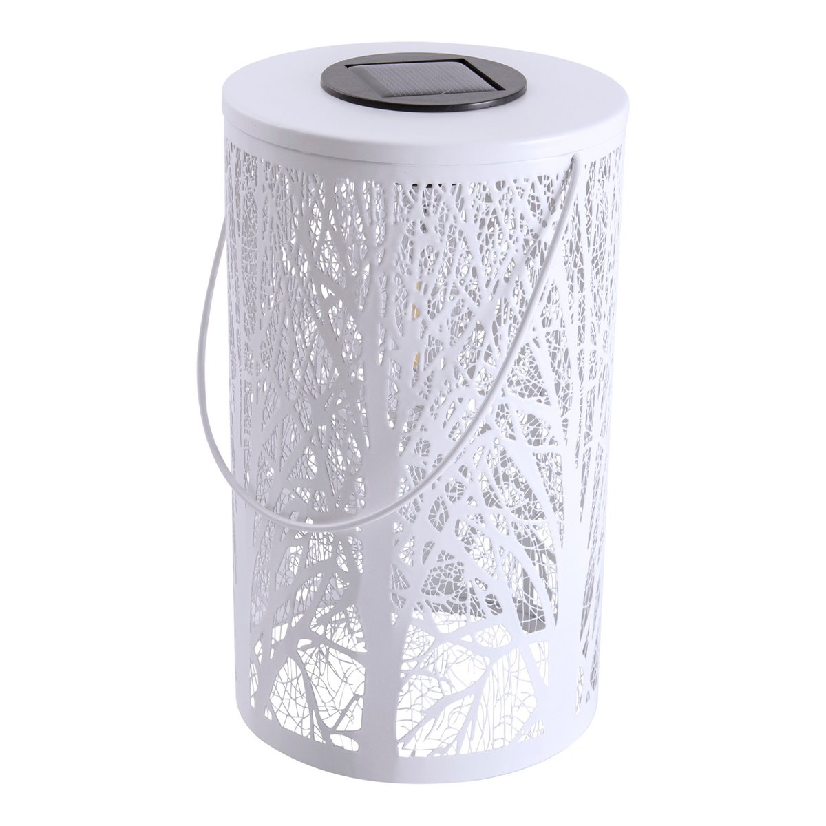 Zonnelamp LED decoratie bosmotief wit