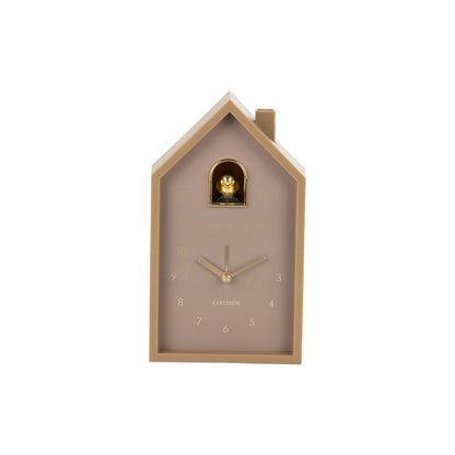 Wekker koekoek bruin plastic 12x15x20 cm