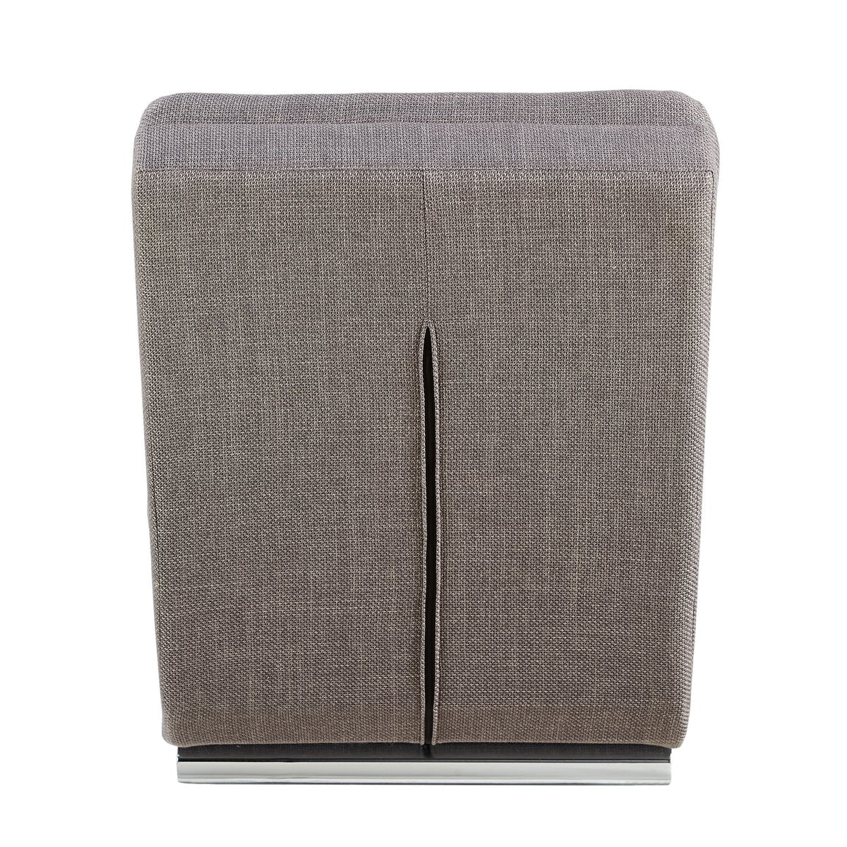 Chaise longue structuurstof grijs 170x60x82 cm