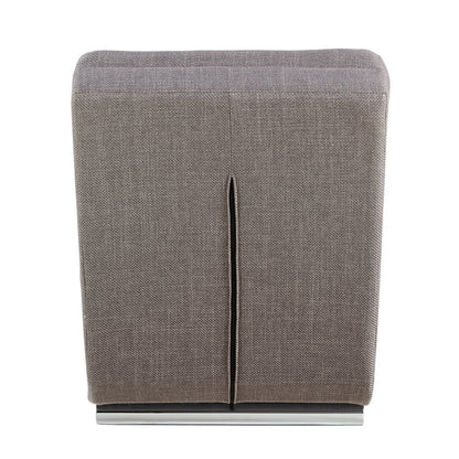 Chaise longue structuurstof grijs 170x60x82 cm