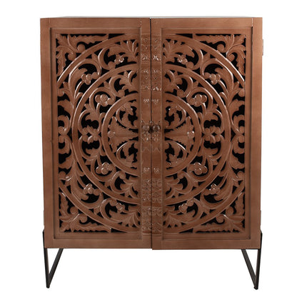 Wall Cabinet Brown, Wood 90x45x115 cm
