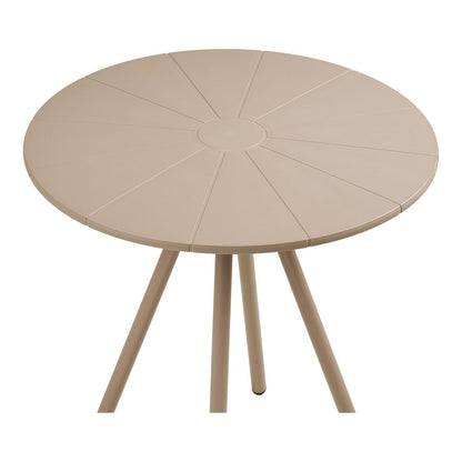 Bistrotafel ø70x73,5 cm polypropyleen staal taupe
