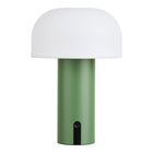 LED lamp oplaadbaar wit groen 15x22x15 cm staal