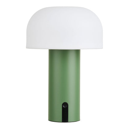 LED lamp oplaadbaar wit groen 15x22x15 cm staal