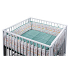 tiSsi® MORITZ Playpen Mat Mint WONDERFUL WORLD 89x85 cm