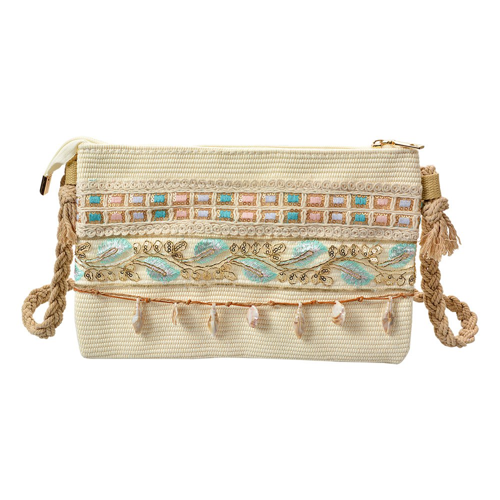 Handbag White, Synthetic 30x3x18 cm