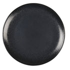 Bord 27 cm zwart glans