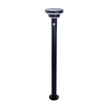 Staande buitenlamp solar LED zwart met bewegingsmelder