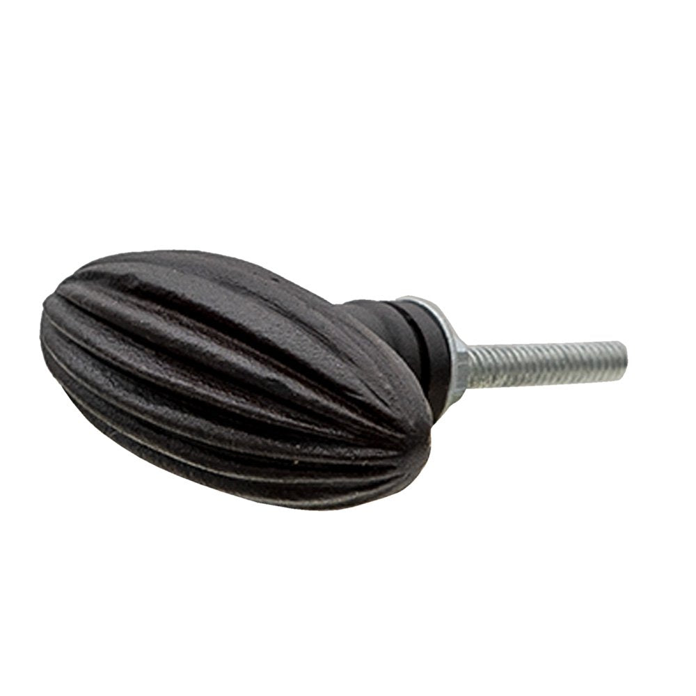 Meubelknop set van 4 zwart ijzer 2x4x5 cm