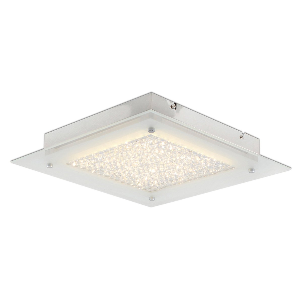 Plafondlamp LED Glasgow 36 cm chroom