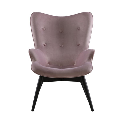Fauteuil roze fluweel
