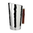 Krug 20 cm bamboe staal zilver