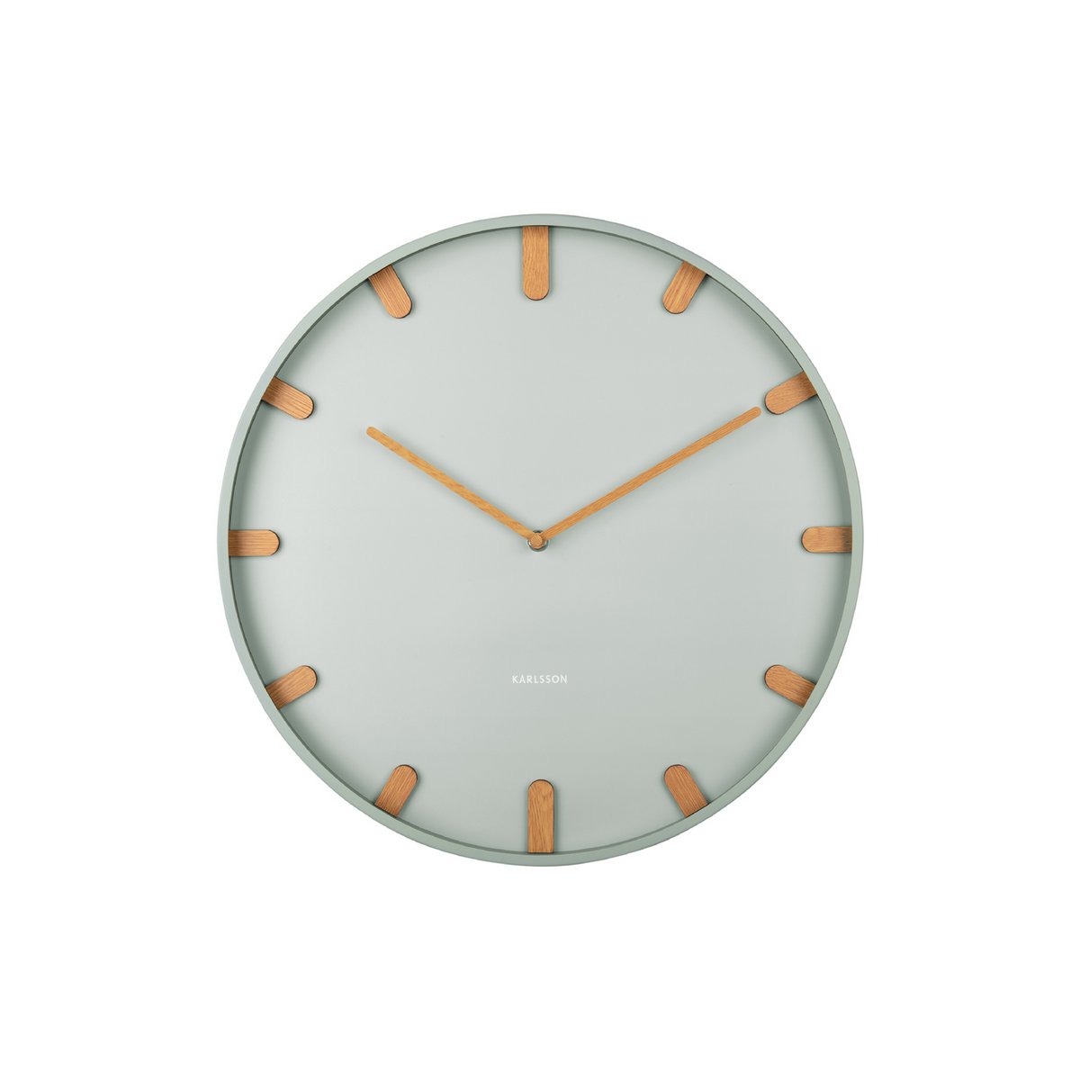 Wandklok Grace metaal hout 30 cm