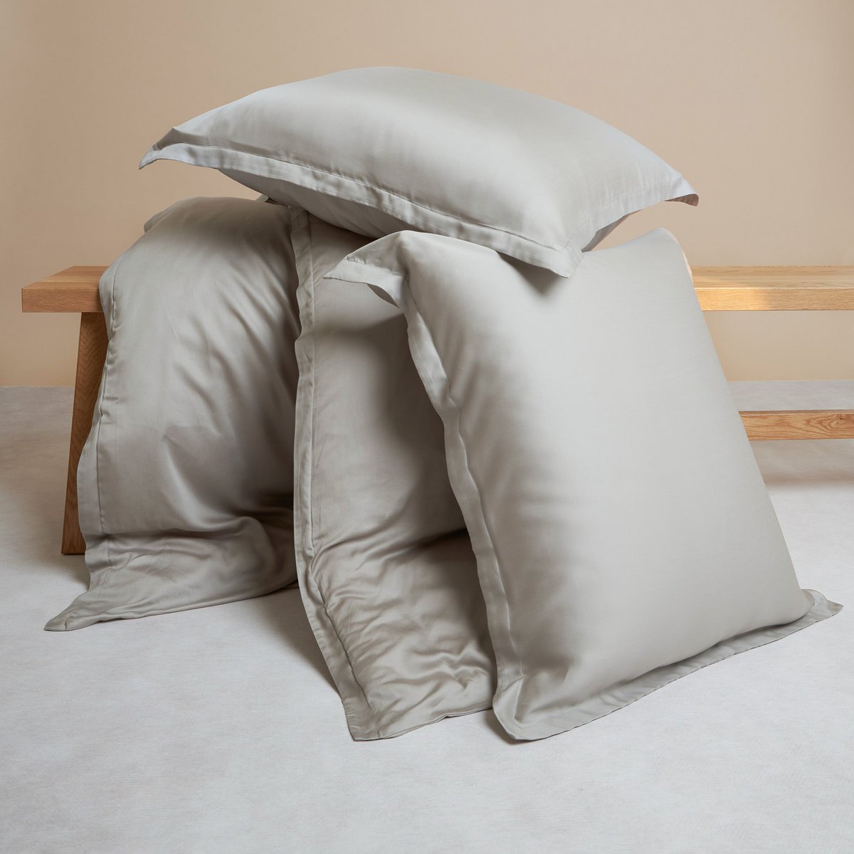 Dekbedovertrek TENCEL satijn taupe