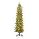 Kunstkerstboom smal 260 cm groen met LED