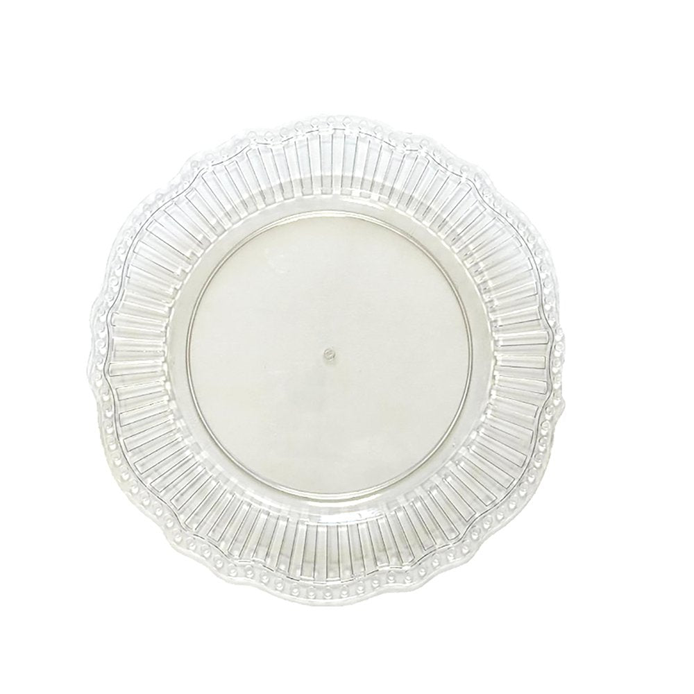 Onderzetter plastic 33x33x2 cm transparant