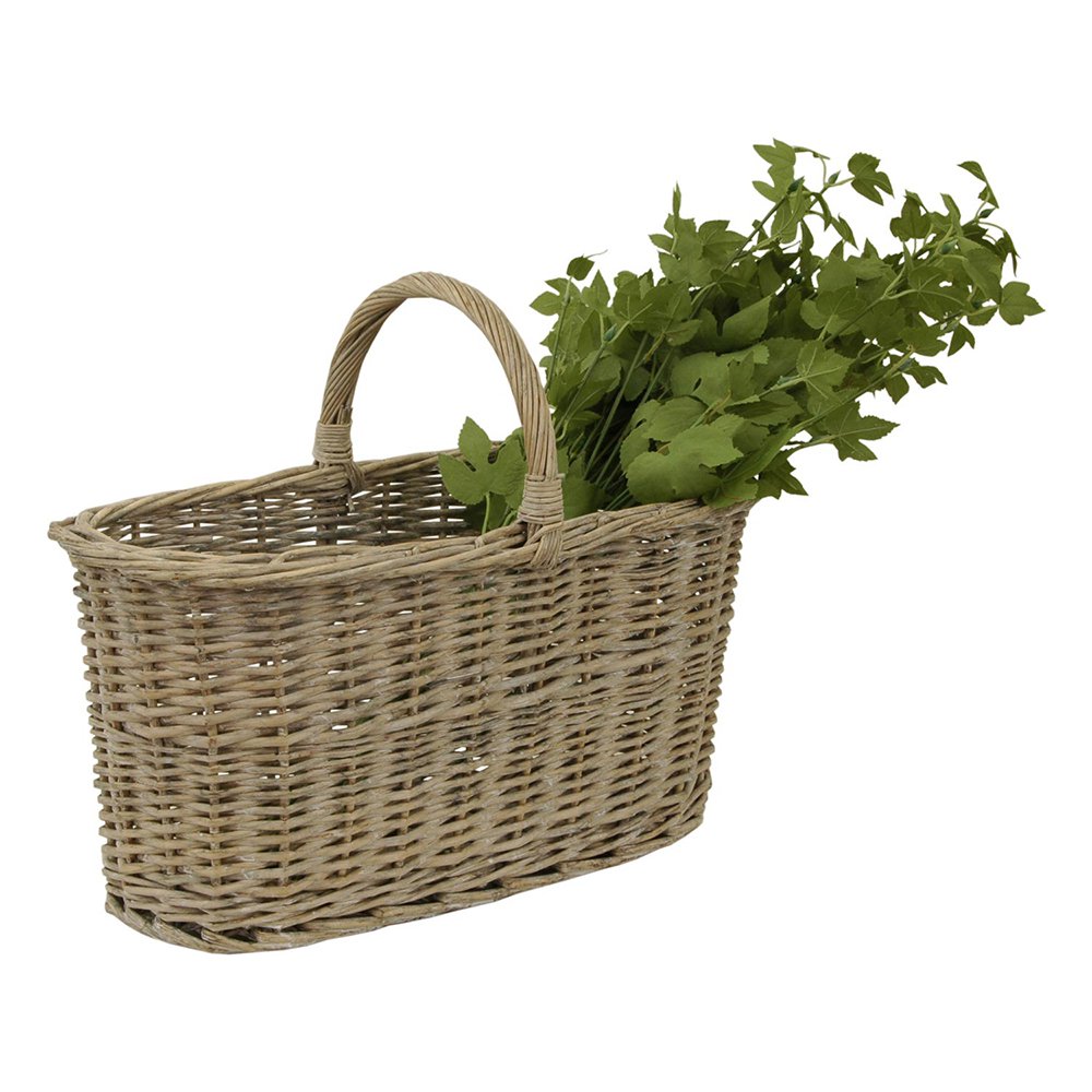 Opbergmand 51x22x40 cm bruin rotan