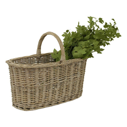 Opbergmand 51x22x40 cm bruin rotan