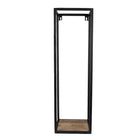 Wandrek 20x20x65 cm zwart bruin ijzer