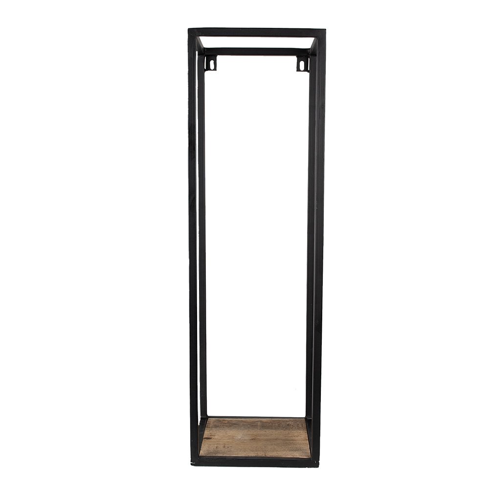 Wandrek 20x20x65 cm zwart bruin ijzer