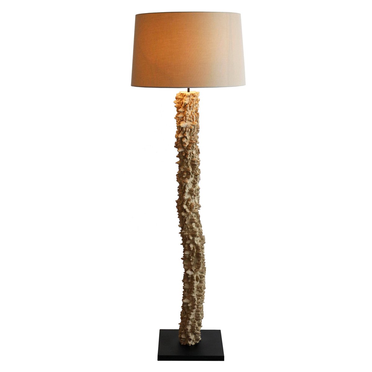 Floor lamp driftwood natural/white 150 cm