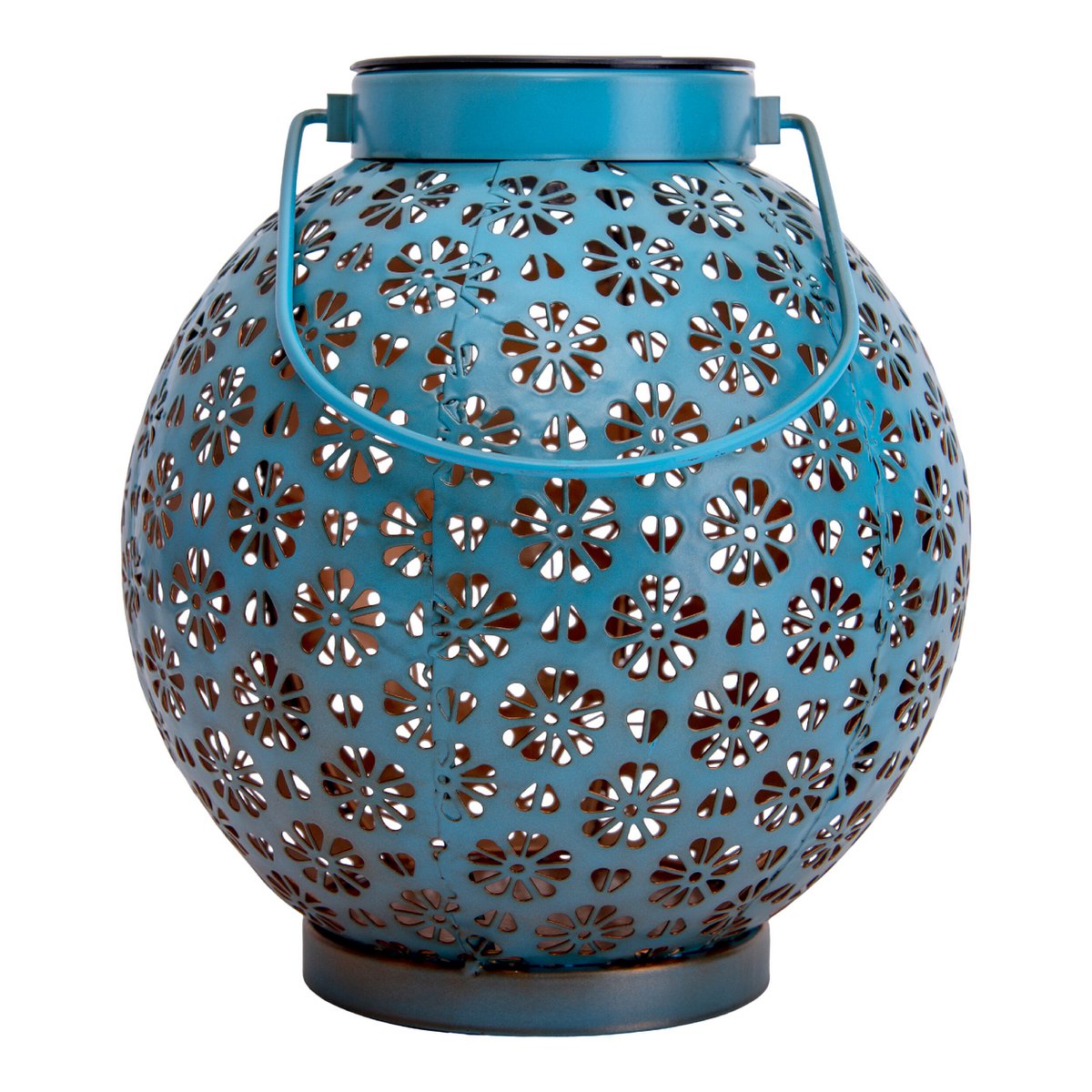 Set Van 2 LED Decoratieve Solarlampen Blauw 18 Cm Breed