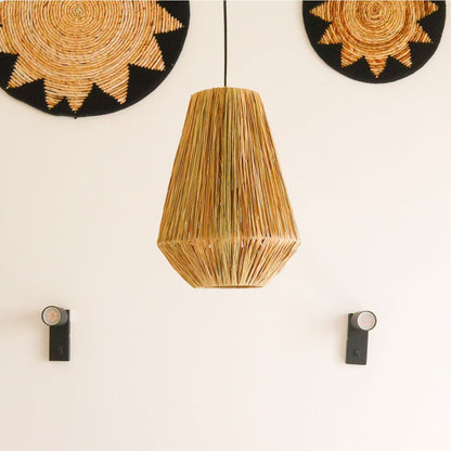 Lampenkap raffia rond 25x34 cm