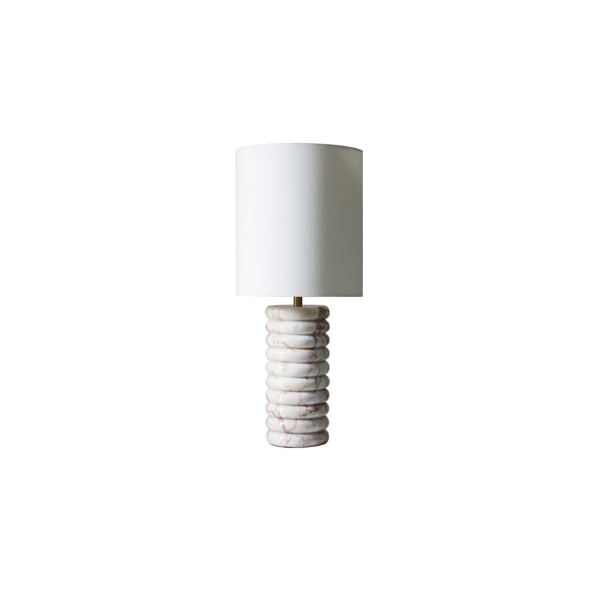 Tafellamp marmer linnen 65 cm