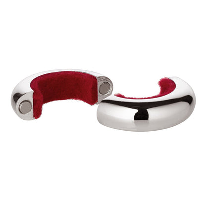 EDZARD Drip Catcher Magnetum, 2 halves with magnetic closure, silver-plated, diameter 5 cm