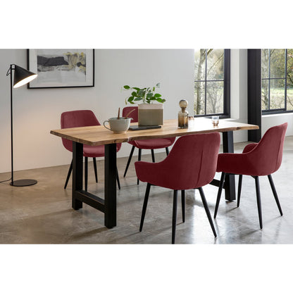 Eettafel acacia 180x90x76.5 cm massief hout