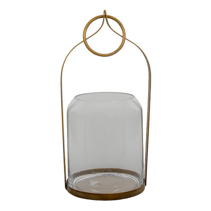 Lantern 22x21x43 cm Copper-colored Metal Candle holder