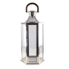 Small Glass Lantern With Wooden Handle 33x28x70cm Model