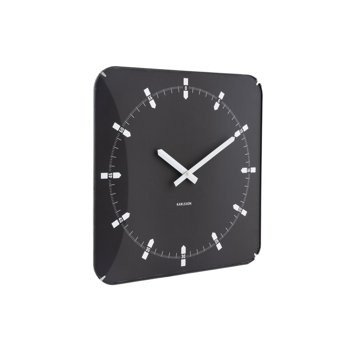 Wandklok Karlsson 35x35 cm zwart
