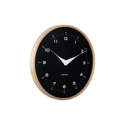 Wandklok Karlsson Osado Dome 30 cm zwart
