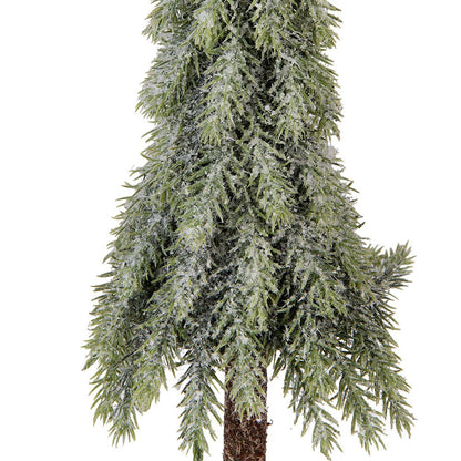 Mini Artificial Christmas Tree Ø 13x50 cm Green Wood
