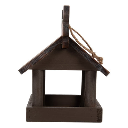 Bird feeder 17x25x21 cm Brown Wood