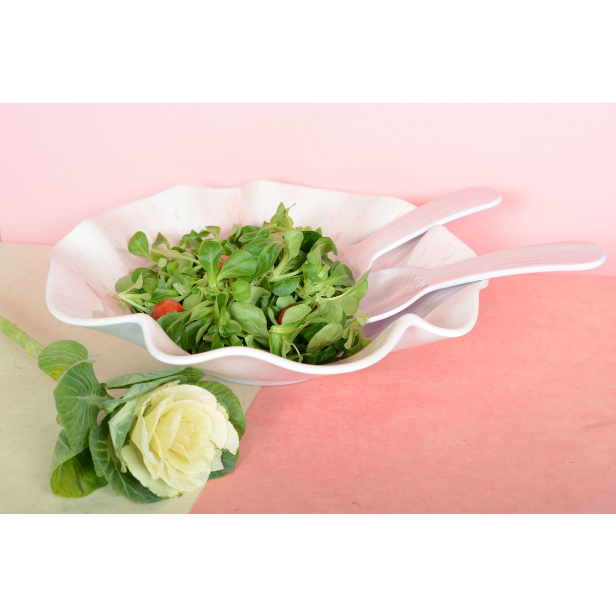 Melamine pink bowl 35x35x9cm