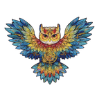 Wooden Jigsaw Puzzle, Rowood/Robotime, Paradise, Owl, TA004, 36.8x27.5cm