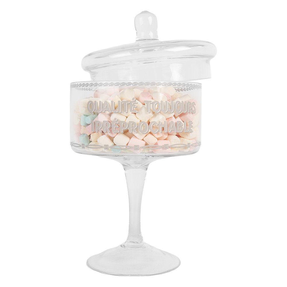 Voorraadpot glas Ø 13x24 cm transparant